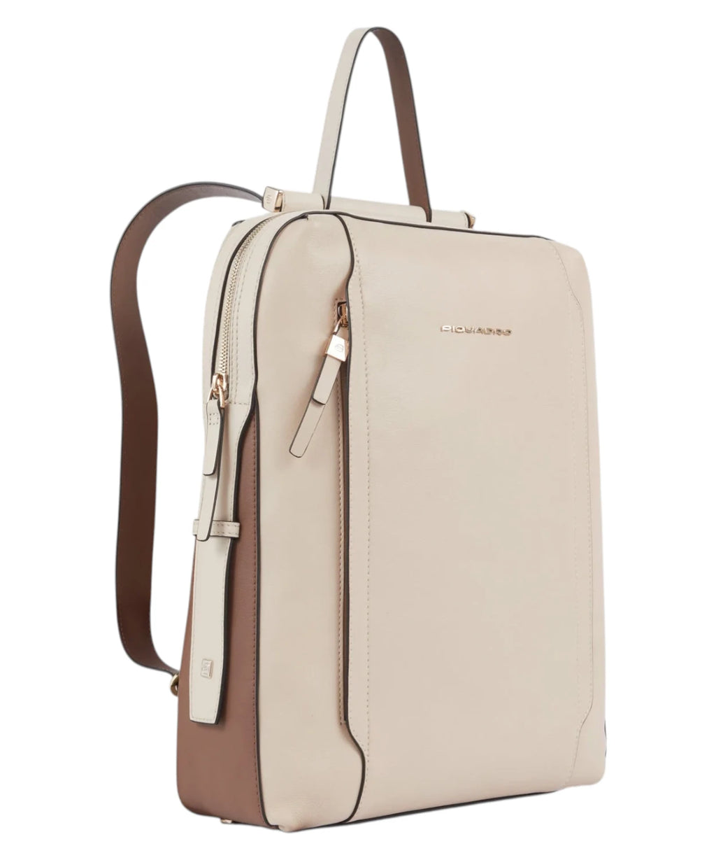 Sac à dos femme en cuir pour PC 14 pouces Piquadro