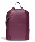 Zaino Porta PC 14" in Pelle e Tessuto con Tasca Power Bank-Piquadro-Zaini-Vittorio Citro Boutique