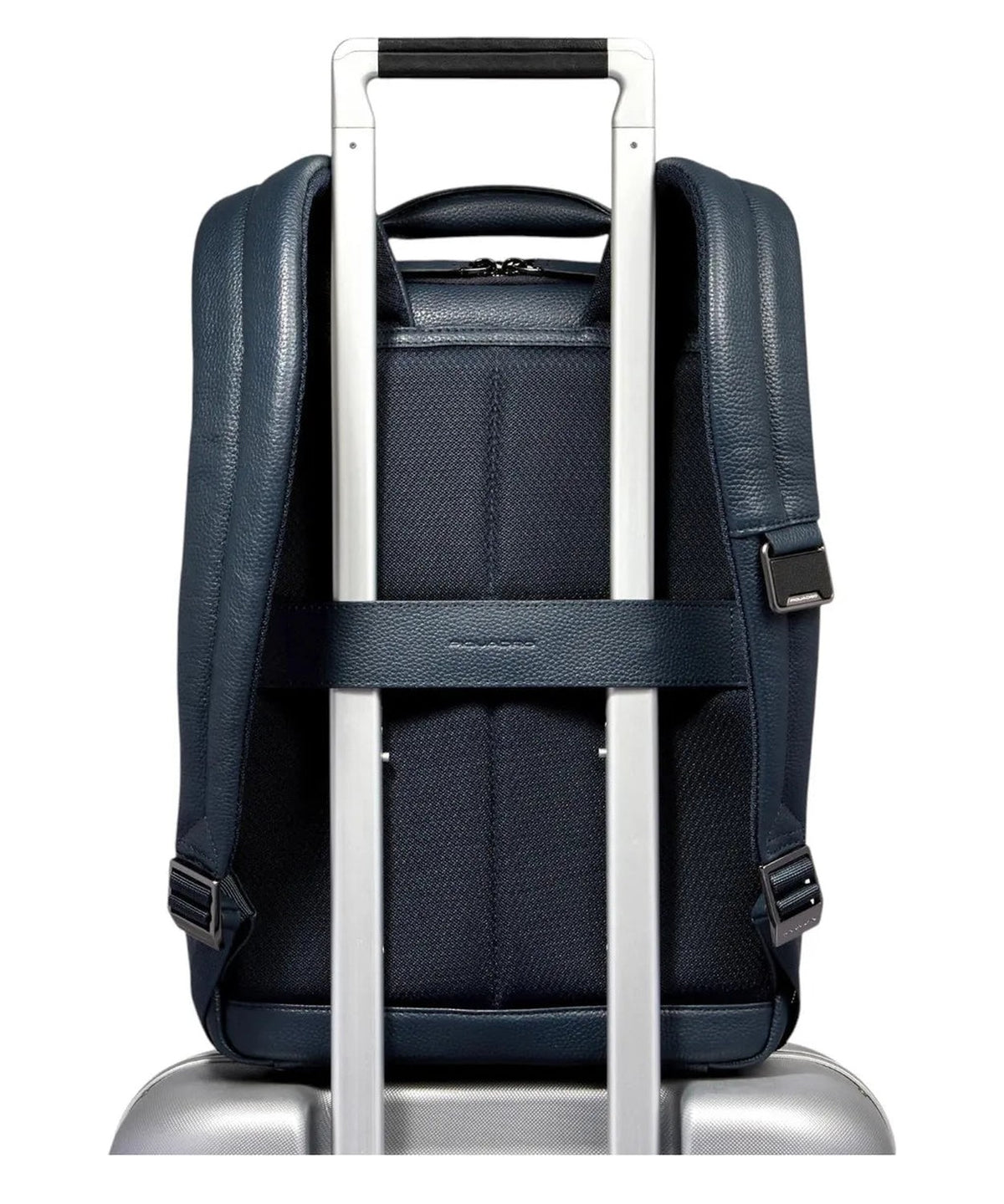 Zaino Uomo Porta PC 14" in Pelle con Protezione RFID e Cavo Antifurto-Piquadro-Zaini-Vittorio Citro Boutique