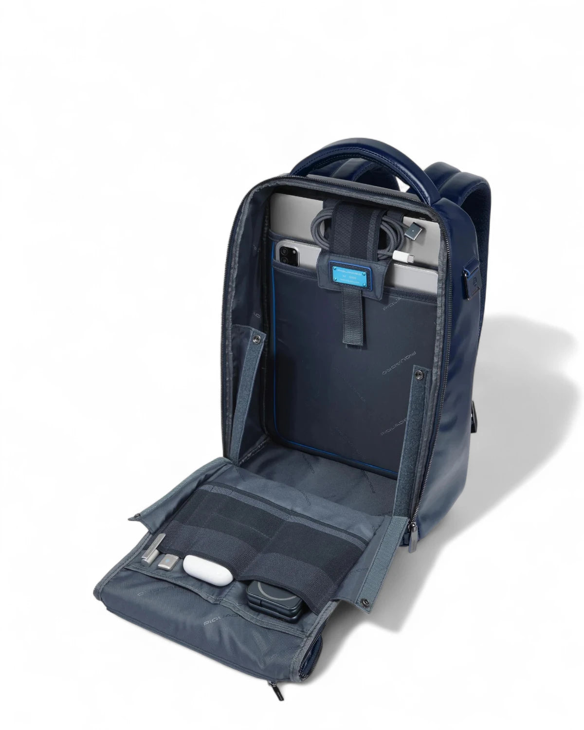 Zaino Uomo Fast-Check in Pelle Porta PC 14"-Zaini-Piquadro-Vittorio Citro Boutique