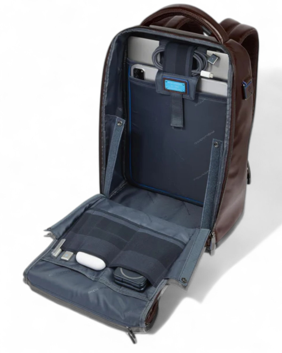 Zaino Fast-Check in Pelle Porta PC 14"-Piquadro-Zaini-Vittorio Citro Boutique