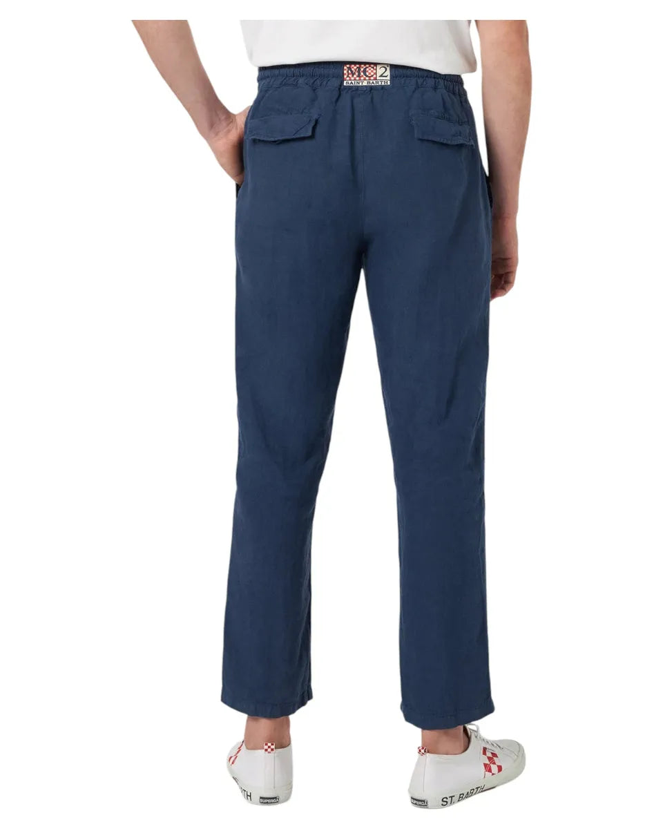 Pantaloni Uomo in Lino Calais-Mc2 Saint Barth-Pantaloni-Vittorio Citro Boutique