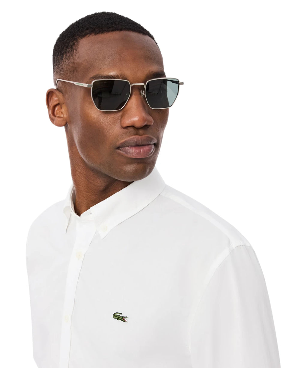 Chemise Homme Lacoste Popeline Élastique avec Logo