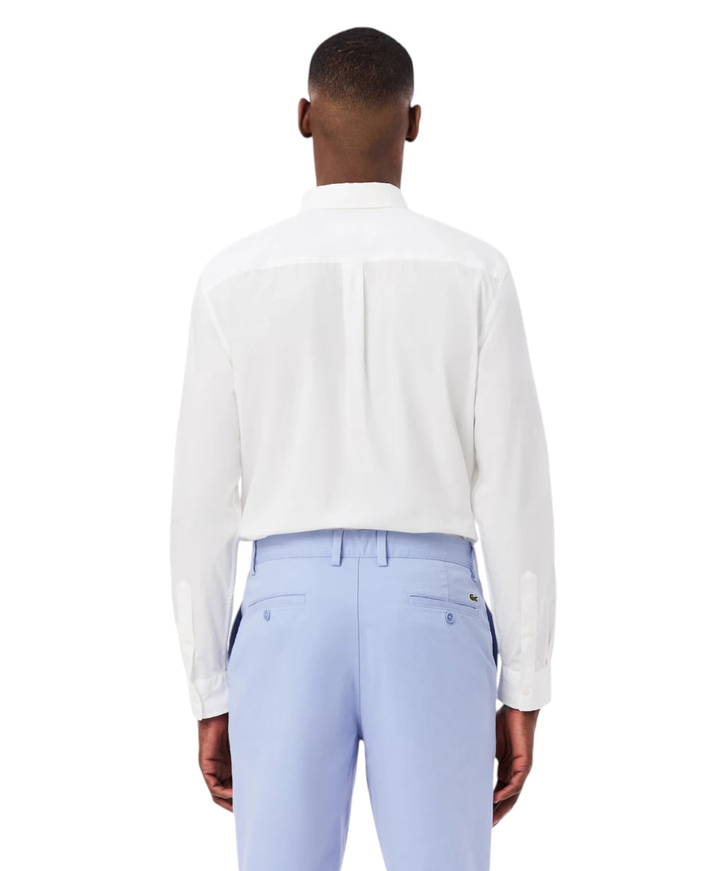 Chemise Homme Lacoste Popeline Élastique avec Logo