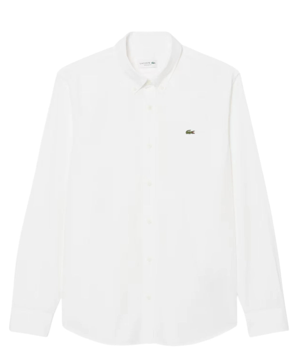 Chemise Homme Lacoste Popeline Élastique avec Logo