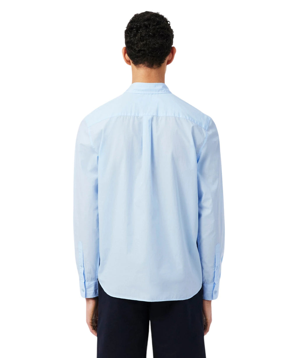 Chemise Homme Lacoste Popeline Élastique Coupe Regular Fit