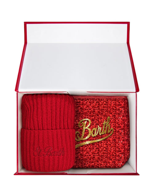 Coffret de Noël Aline en tweed avec chapeau
