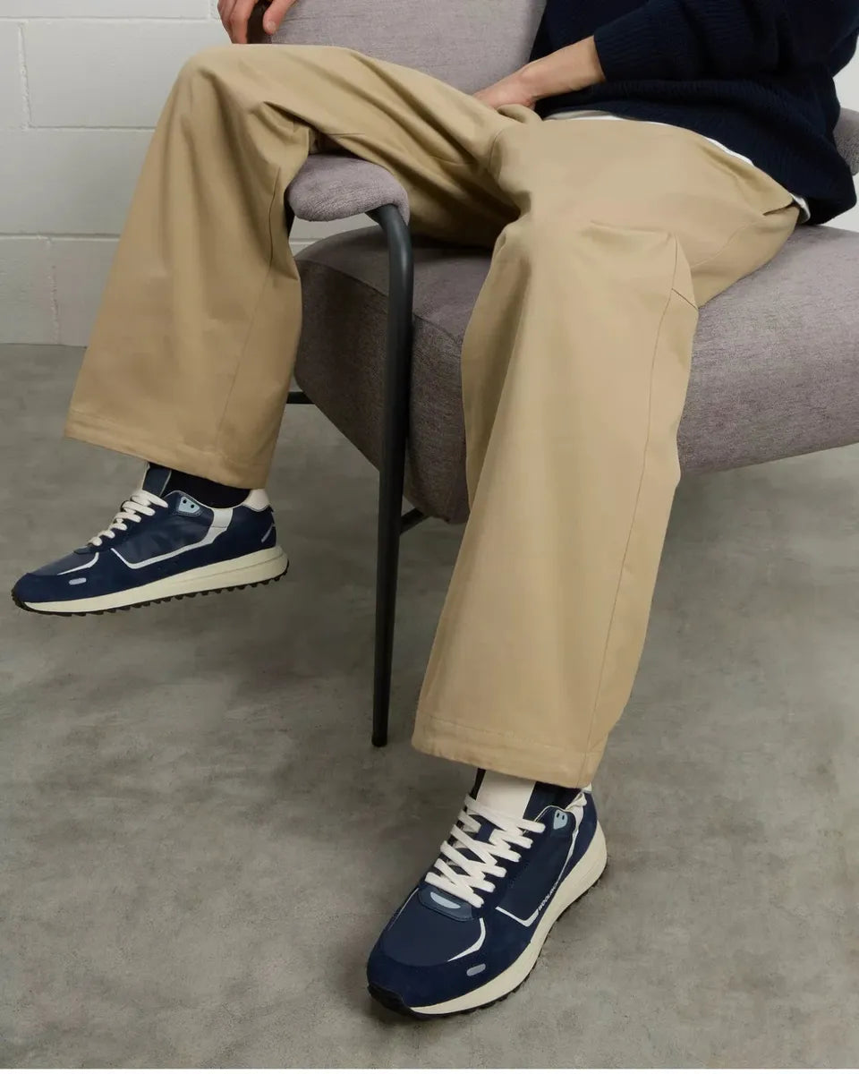 Sneakers Retro in Nylon con Dettagli in Pelle e Camoscio-Woolrich-Sneakers-Vittorio Citro Boutique