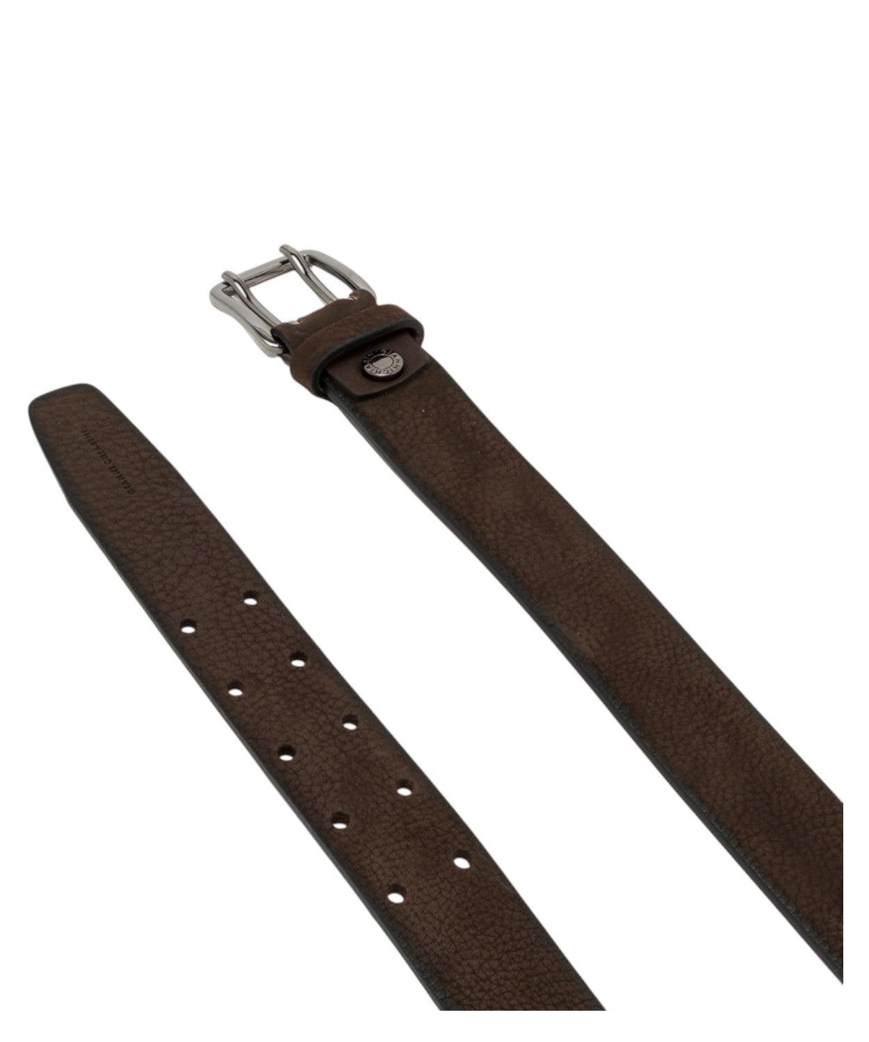 Cintura in pelle marrone 3,5 cm con fibbia metallica-Gianni Chiarini-Cinture-Vittorio Citro Boutique