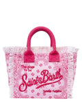 Colette Bandana Rosa in Canvas con Frange-Borse a mano-Mc2 Saint Barth-Vittorio Citro Boutique