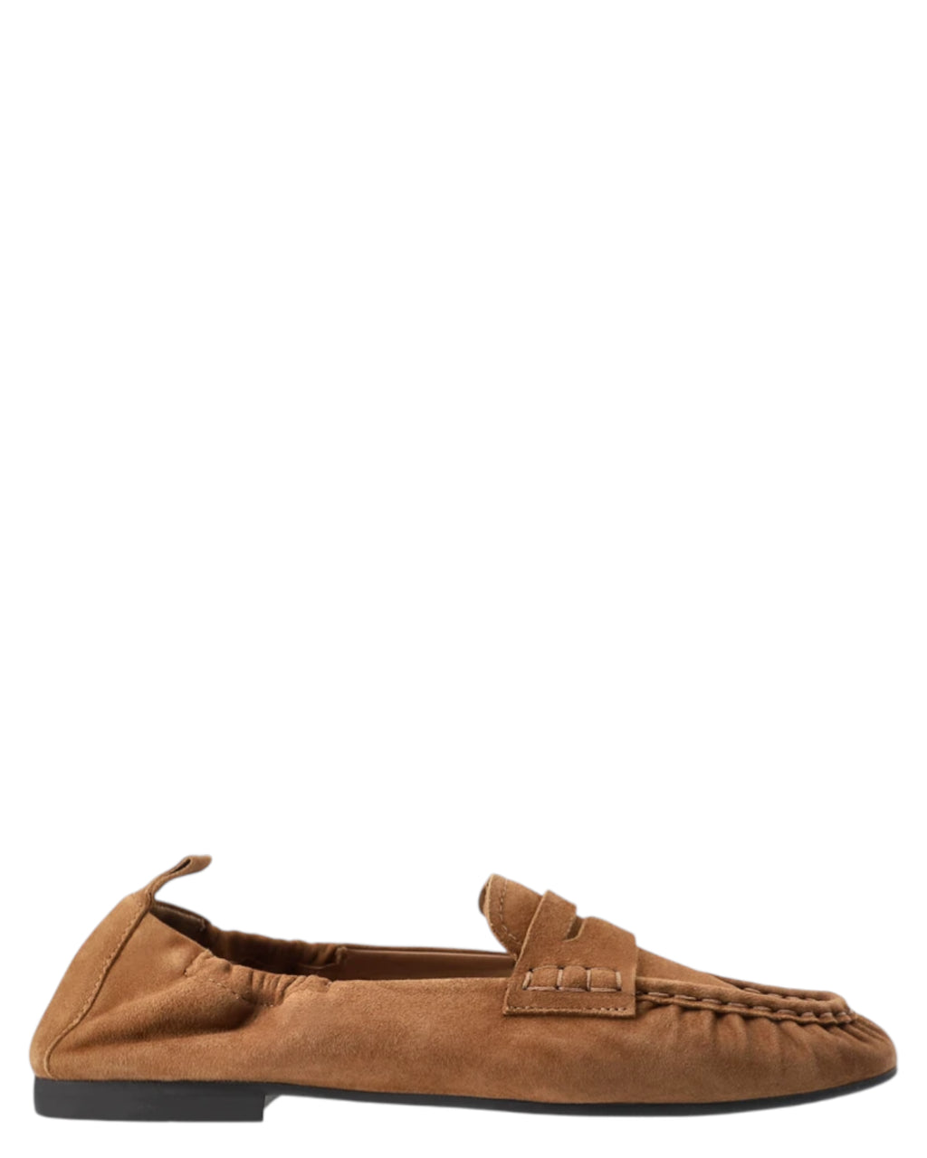 Mocassin Marron en Suède pour Femme - Mocassin Femme Suède Sable