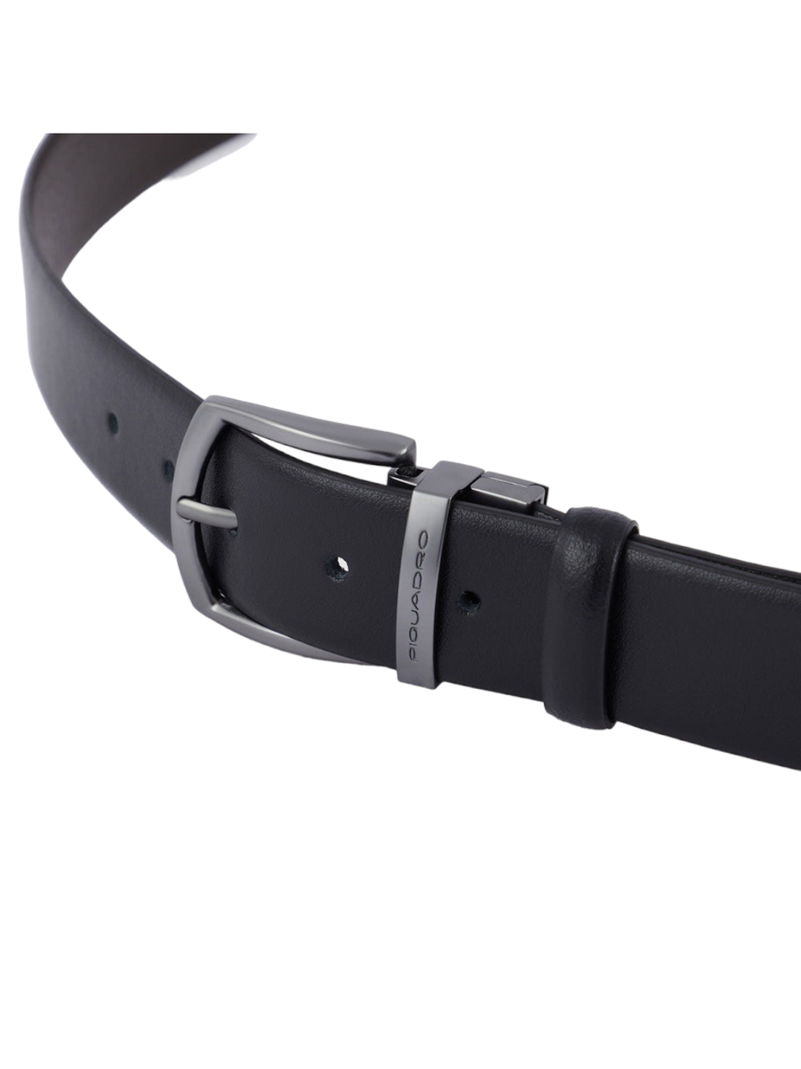 Cintura uomo reversibile con fibbia ad ardiglione-Piquadro-Cinture-Vittorio Citro Boutique