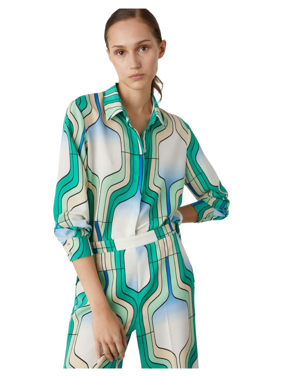 Camicia Sirena Fantasia Geometrica-Marella-Camicie-Vittorio Citro Boutique