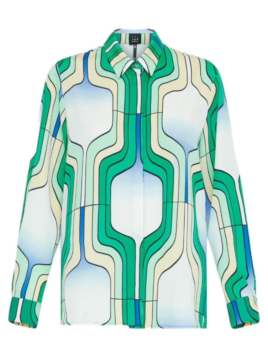 Camicia Sirena Fantasia Geometrica-Marella-Camicie-Vittorio Citro Boutique