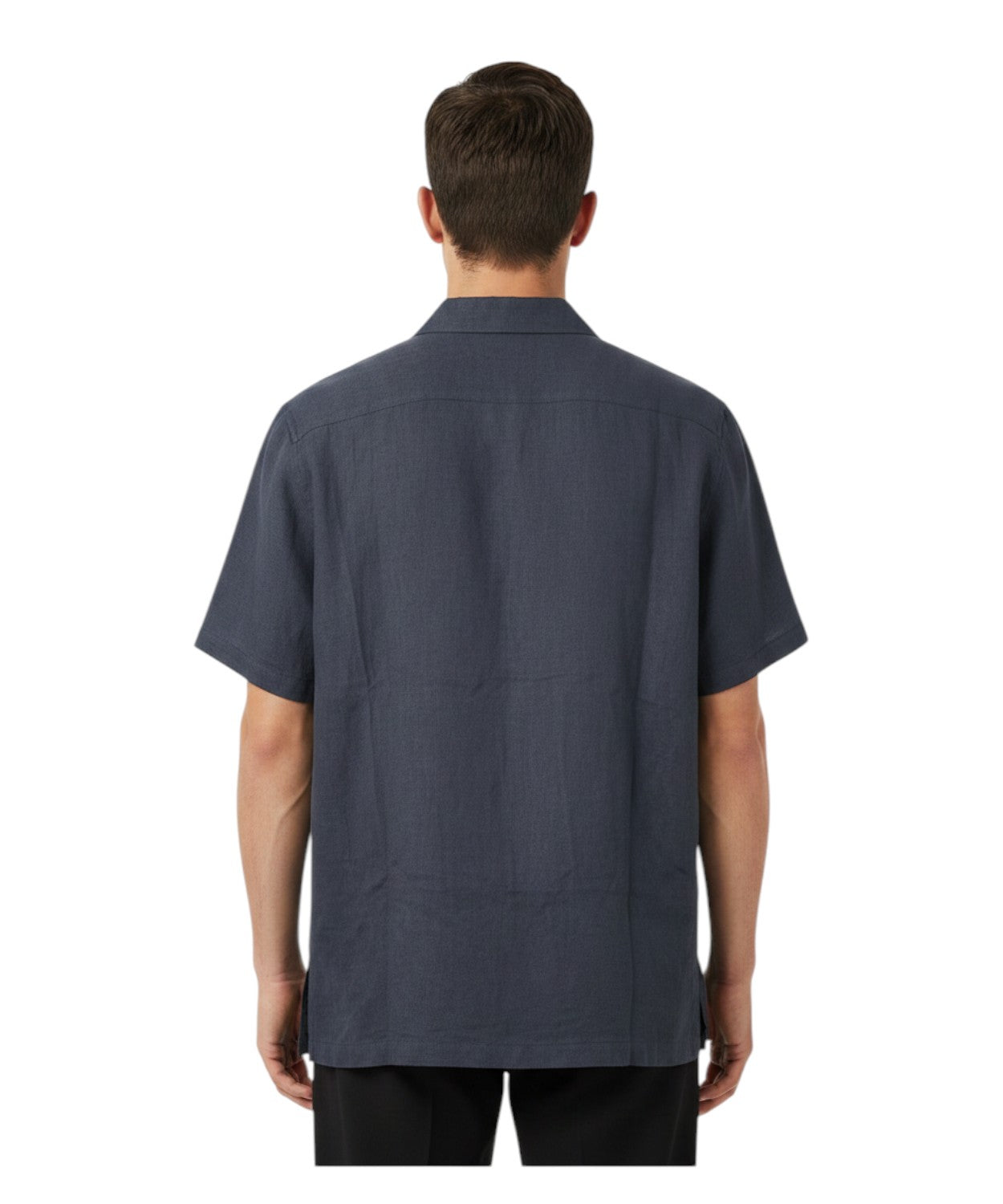 Chemise Homme Lin Manches Mi-longues - Alpha Studio