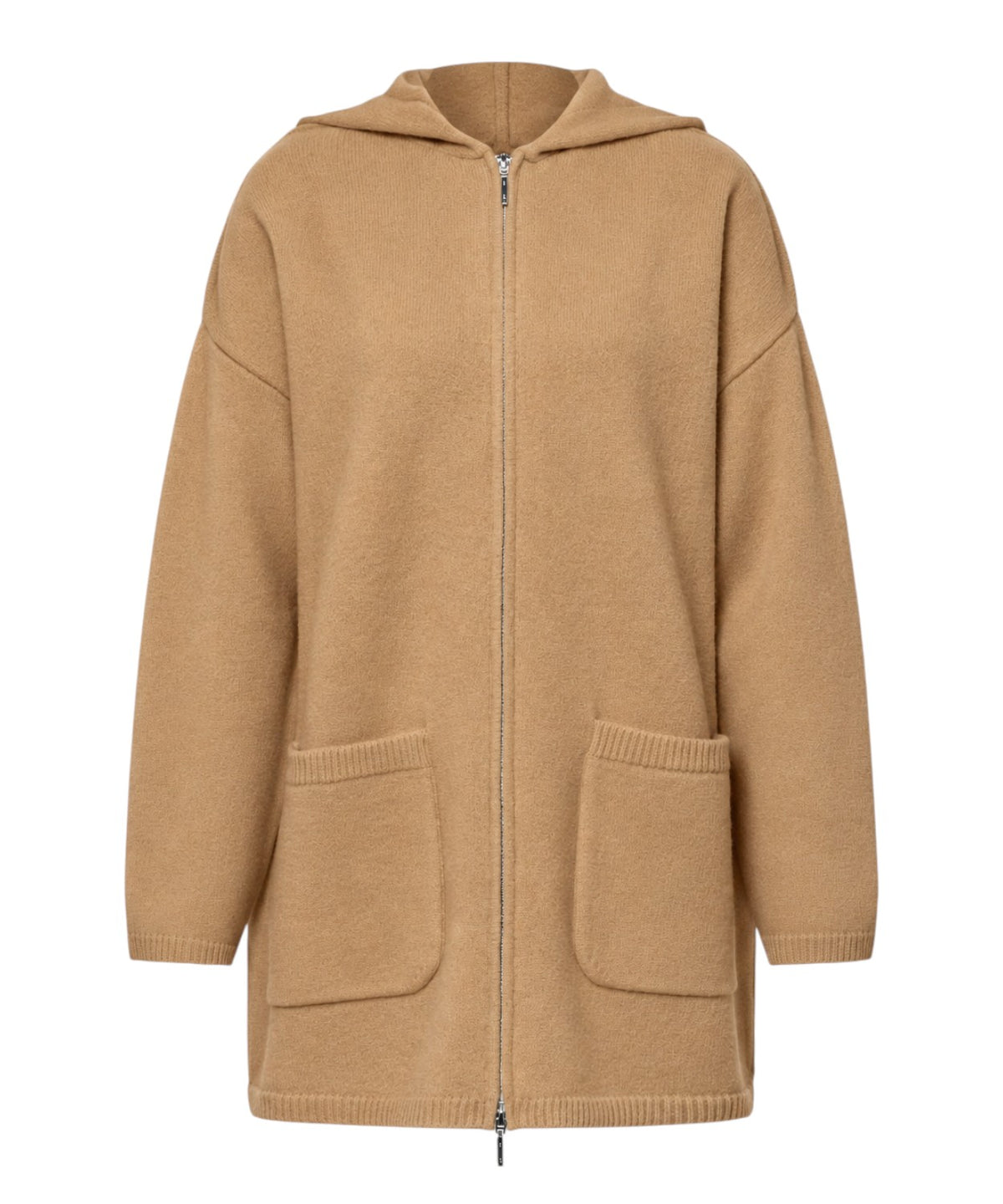 Parka femme MM Max Mara en drap de laine avec capuche
