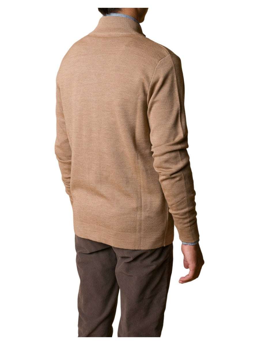 Cardigan Collo Alto Misto Lana con Zip-JEORDIE'S-Maglieria-Vittorio Citro Boutique