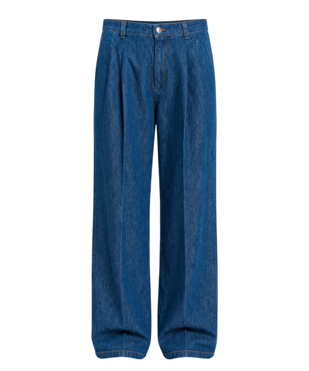 Twinset Jeans large en denim de coton