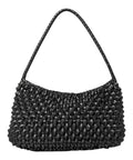 Borsa Pelle Intrecciata nera Basil Cactus
