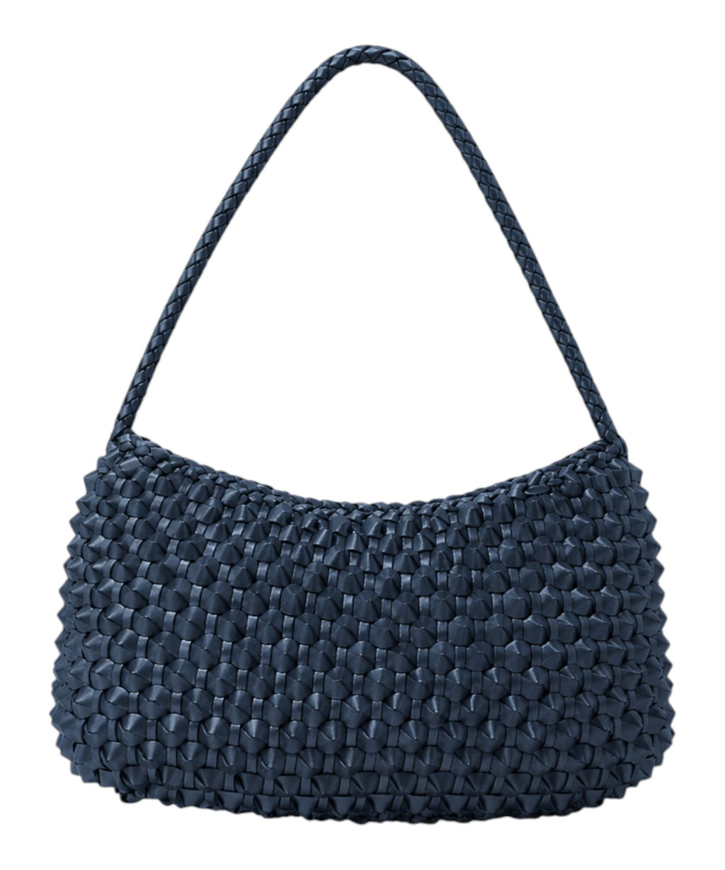 Borsa pelle intrecciata tan Basil Cactus di Dragon Diffusion