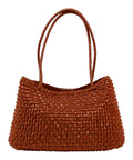 Borsa in Pelle Intrecciata Santa Croce Cactus