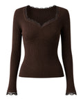 Maglia Donna Fitted con Pizzo Twinset