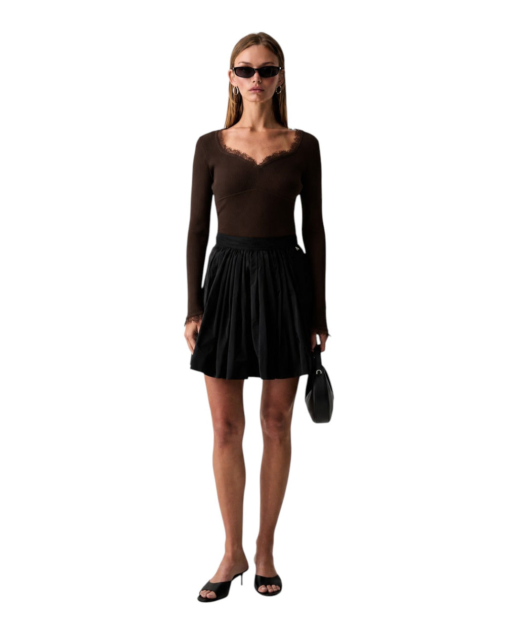 Maglia Donna Fitted con Pizzo Twinset