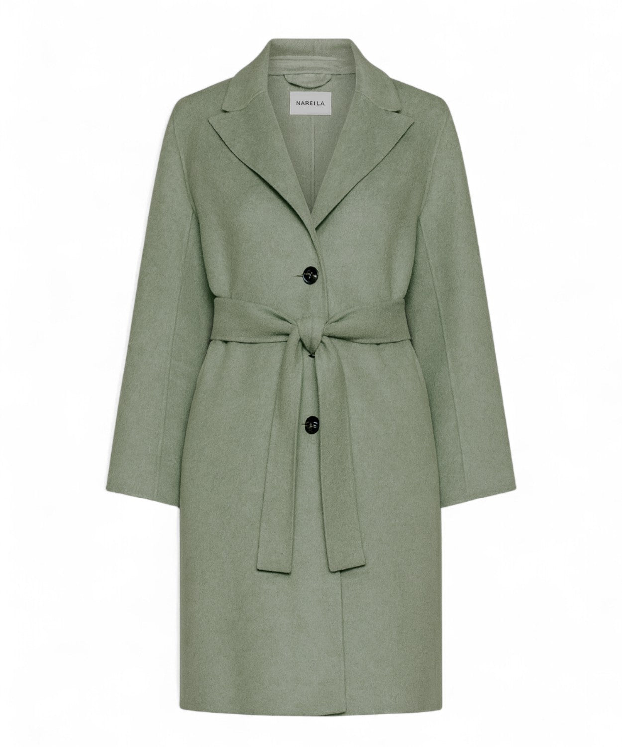 Cappotto POLKA in double di misto lana con cintura-Marella-Cappotti-Vittorio Citro Boutique