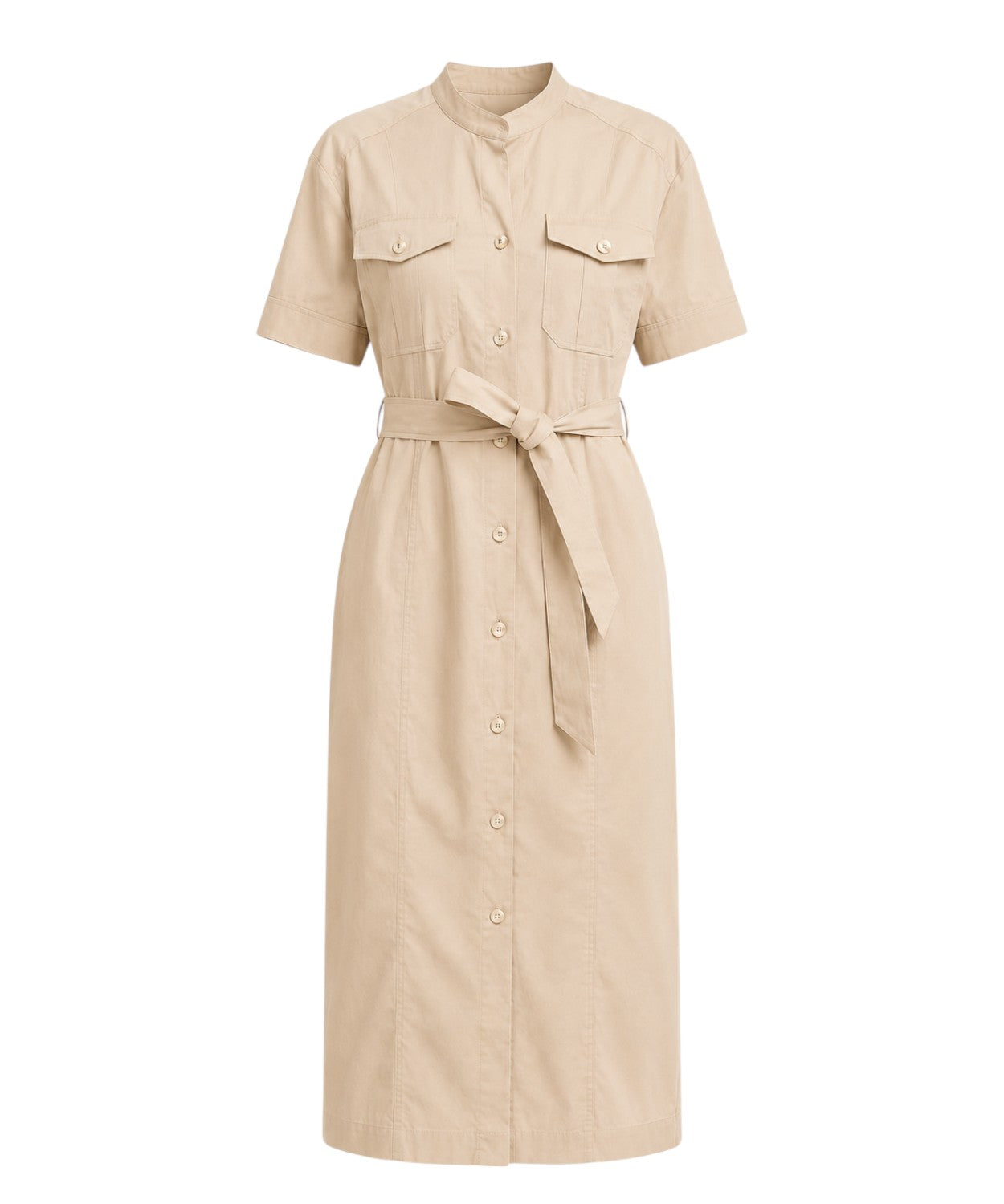 Robe Chemise Midi en Coton avec Élasthanne Twinset