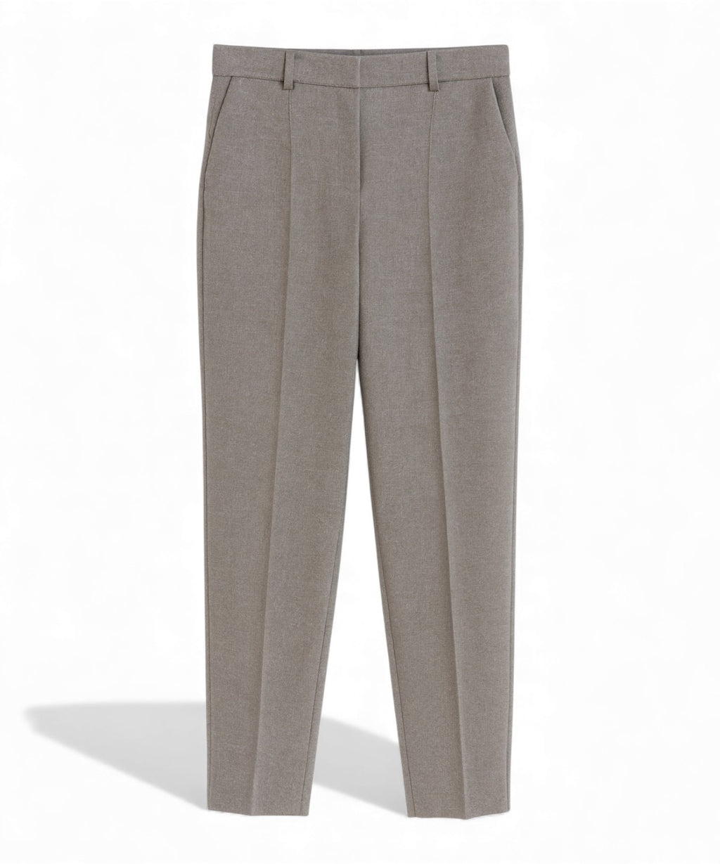 Pantalon Tailleur Blubianco Effet Lamé