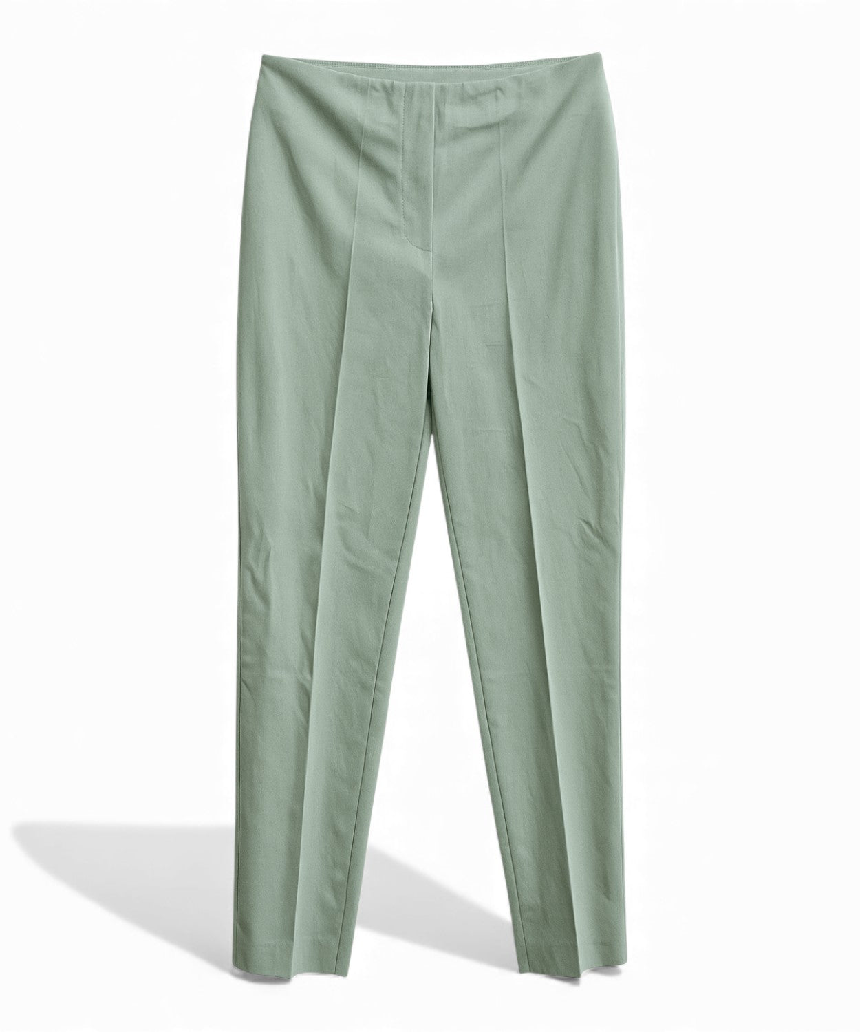 Pantalone Piega Centrale Verde Salvia Blubianco