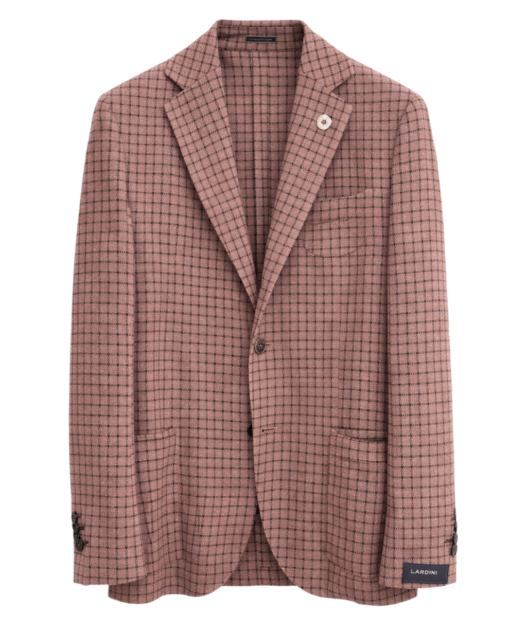 Veste monopont Lardini en toile de coton
