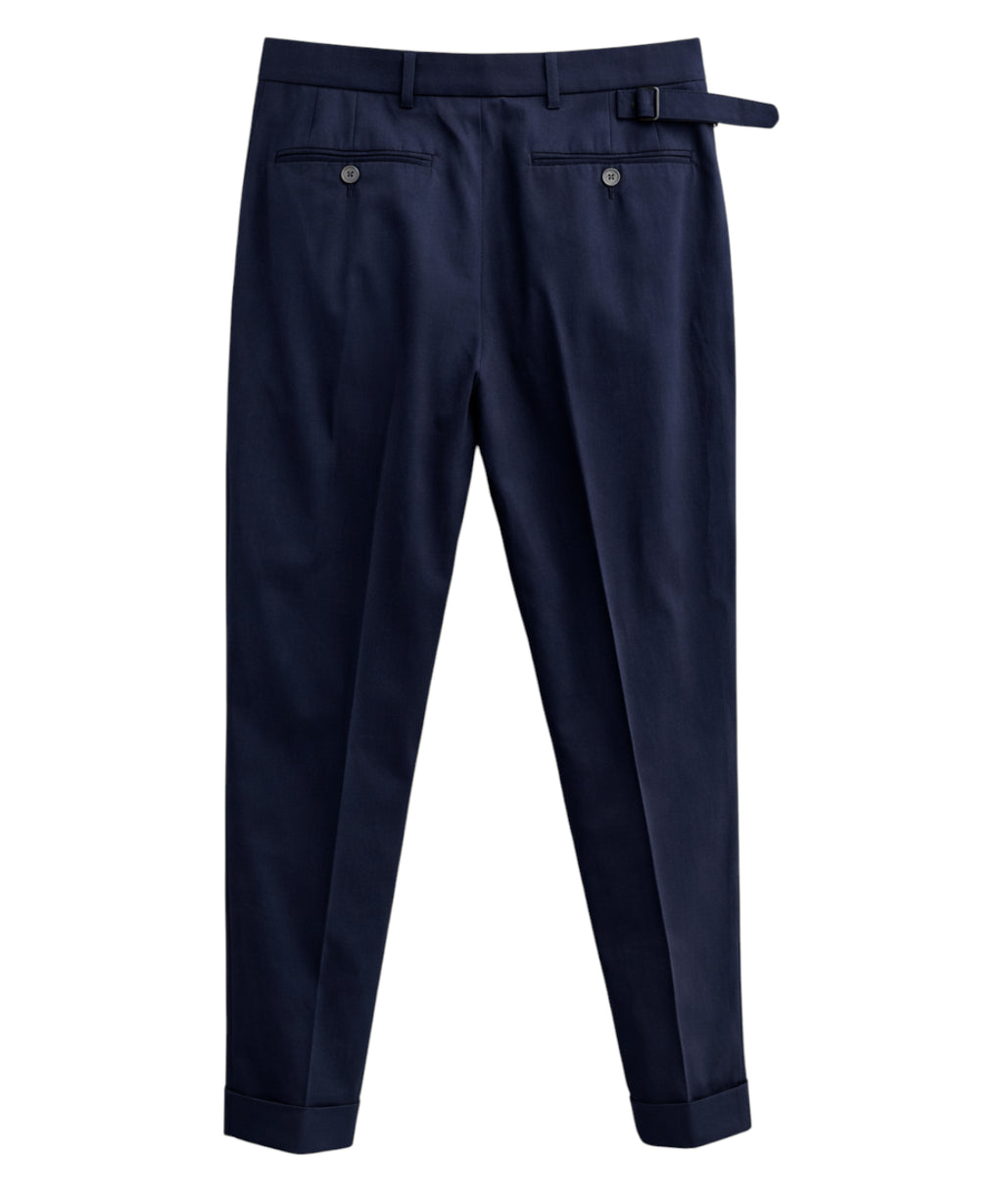 Pantalon Lardini en coton avec ceinture latérale