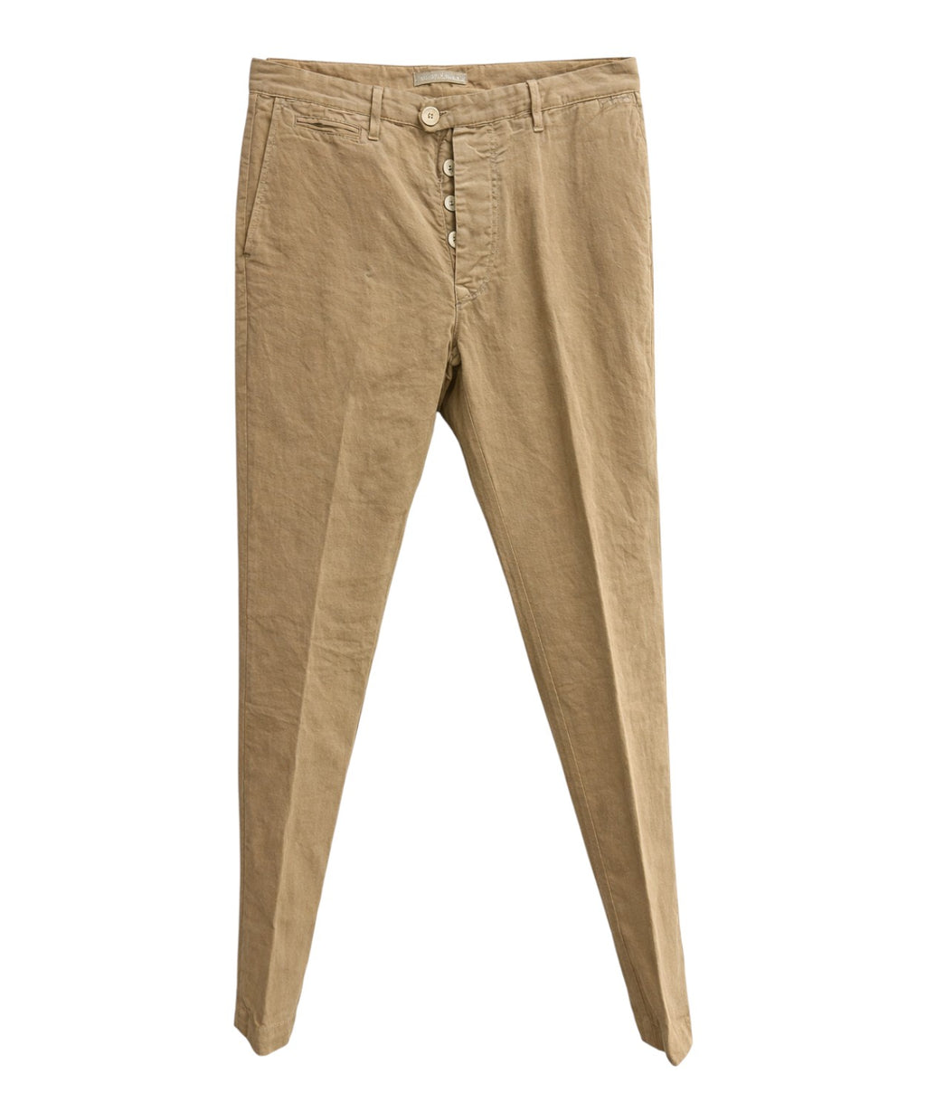 Pantalon homme coton Toile Gênes pour looks estivaux