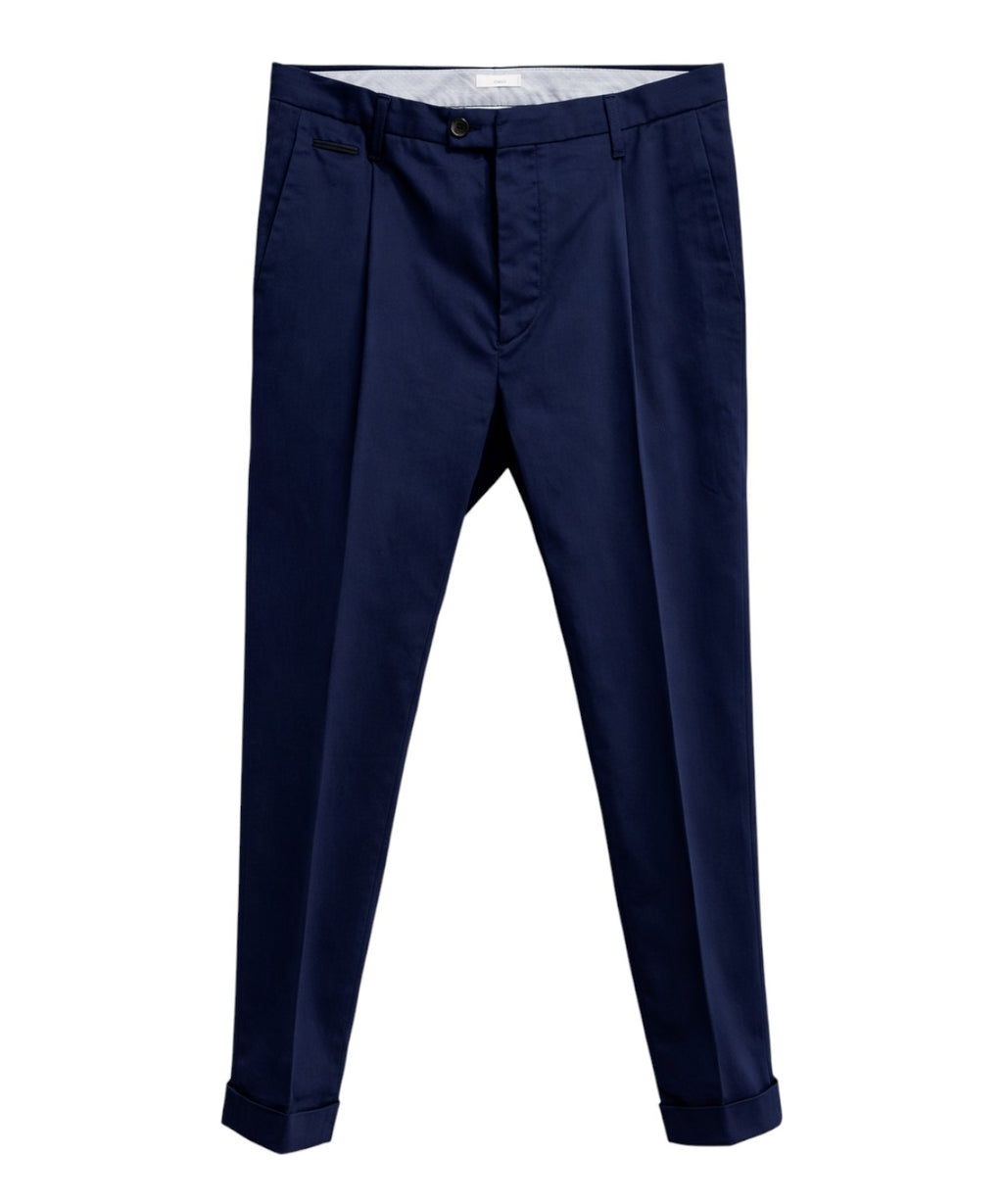 Pantalon Classique Coton Bleu Homme Not To Be Found