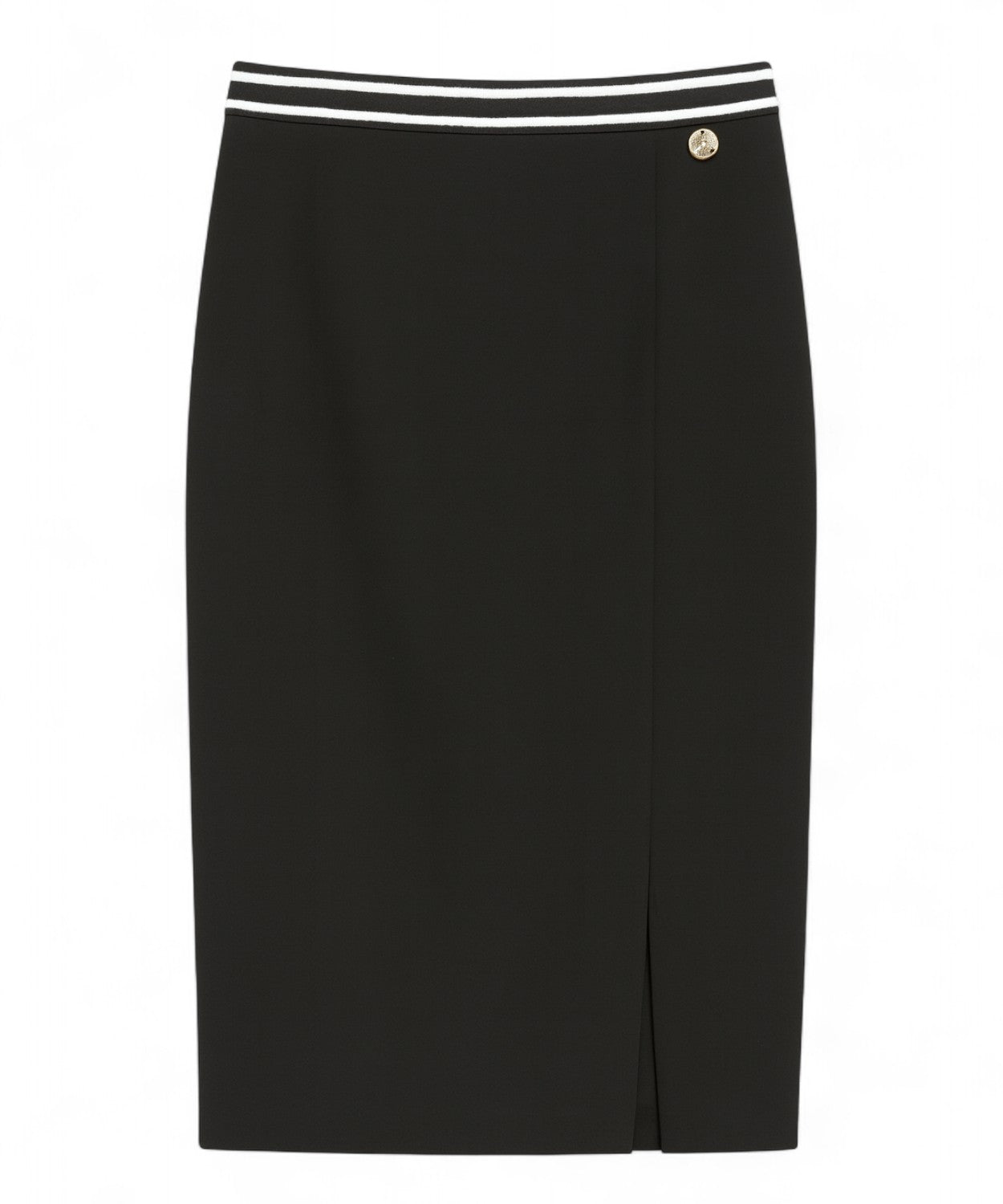 Gonna Tubino Tuwe con Fascia in Vita e Spacco