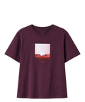 T-shirt donna cotone con stampa animale Twinset