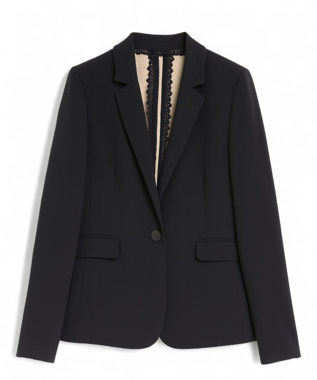 Blazer Rinascimento avec Détail en Dentelle