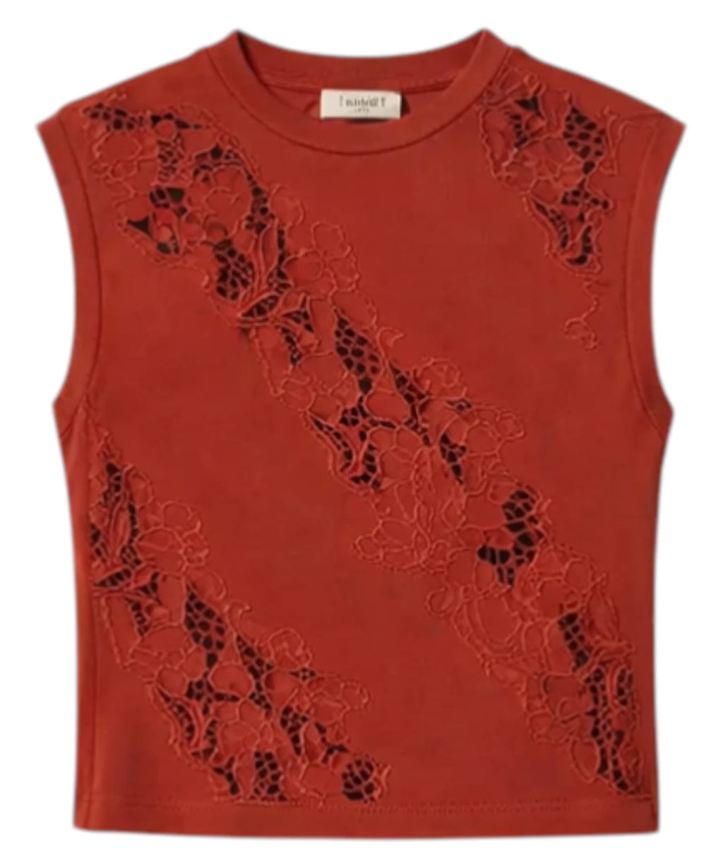 Gilet femme avec broderie sangallo Twinset