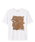 T-Shirt Donna Cotone con Ricamo Patch