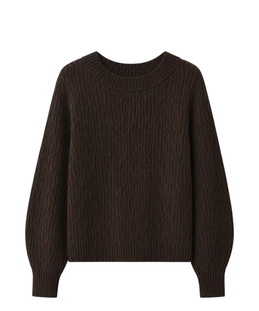 Maglione Donna MM Max Mara con Lavorazione Intrecciata