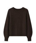 Maglione Donna MM Max Mara con Lavorazione Intrecciata