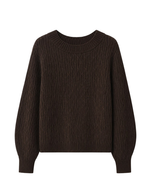 Maglione Donna MM Max Mara con Lavorazione Intrecciata