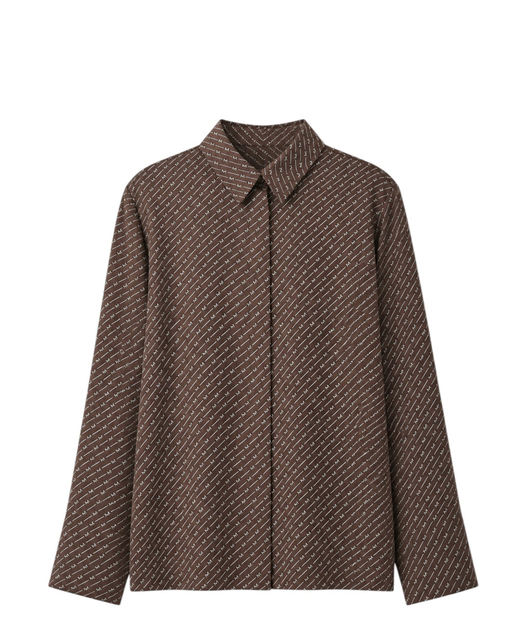 Chemise MM Max Mara Farea en soie à imprimé intégral