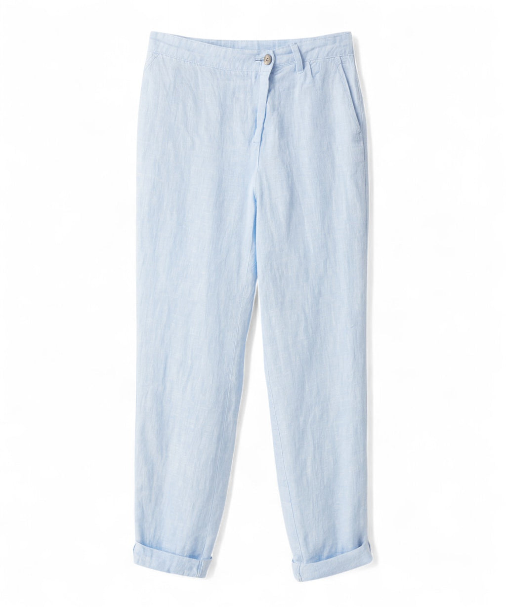 Pantalon asymétrique en lin Emporio Armani