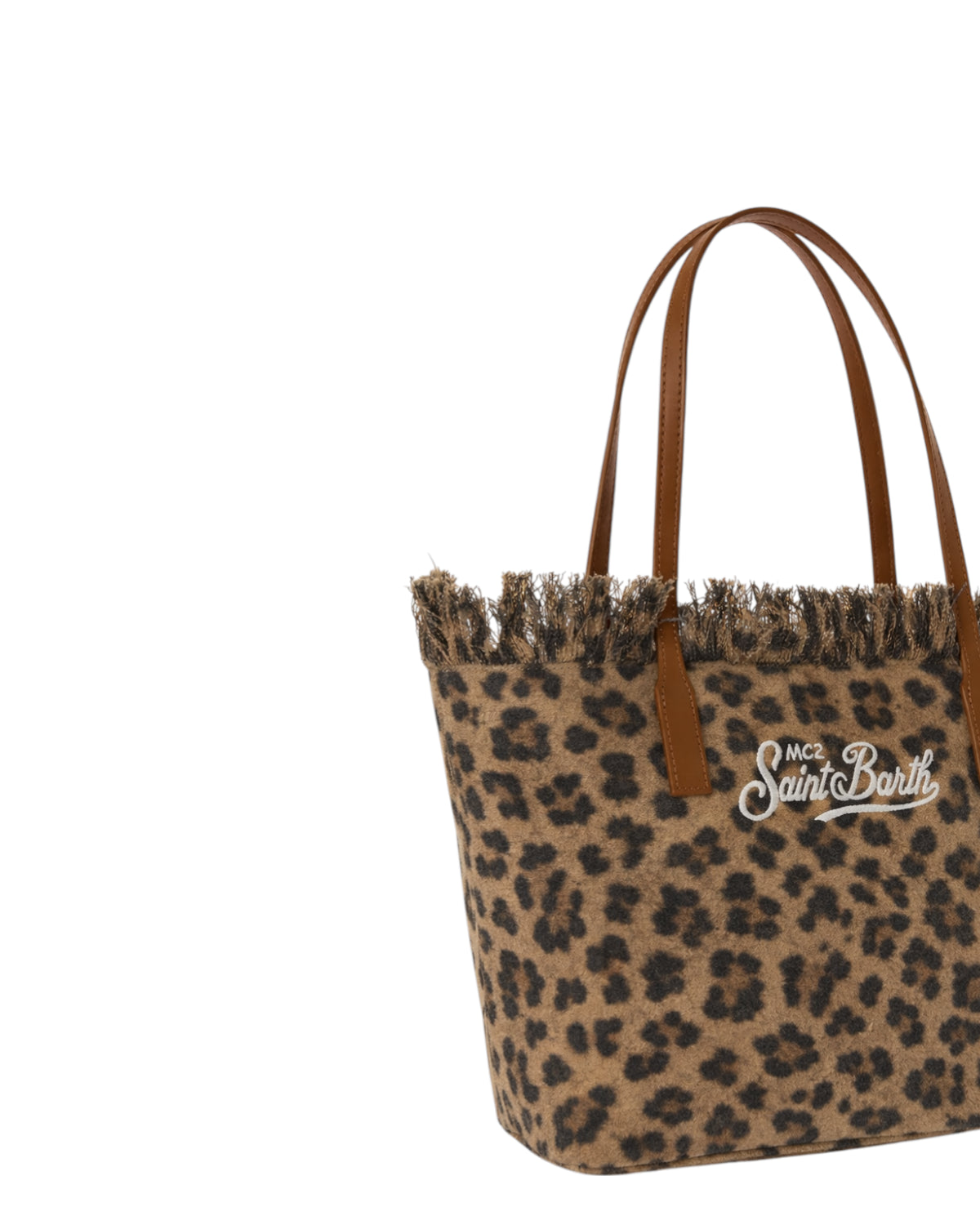 Borsa Shopper City Medium Leopard MC2 Saint Barth