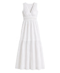Robe longue Twinset en dentelle Sangallo