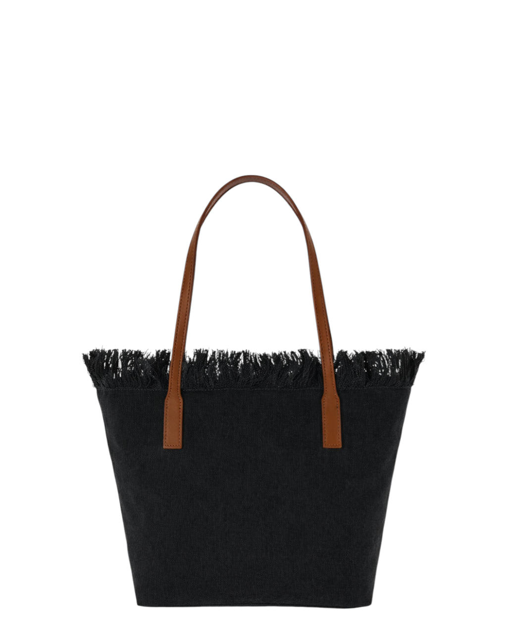 Sac City Medium en toile avec franges