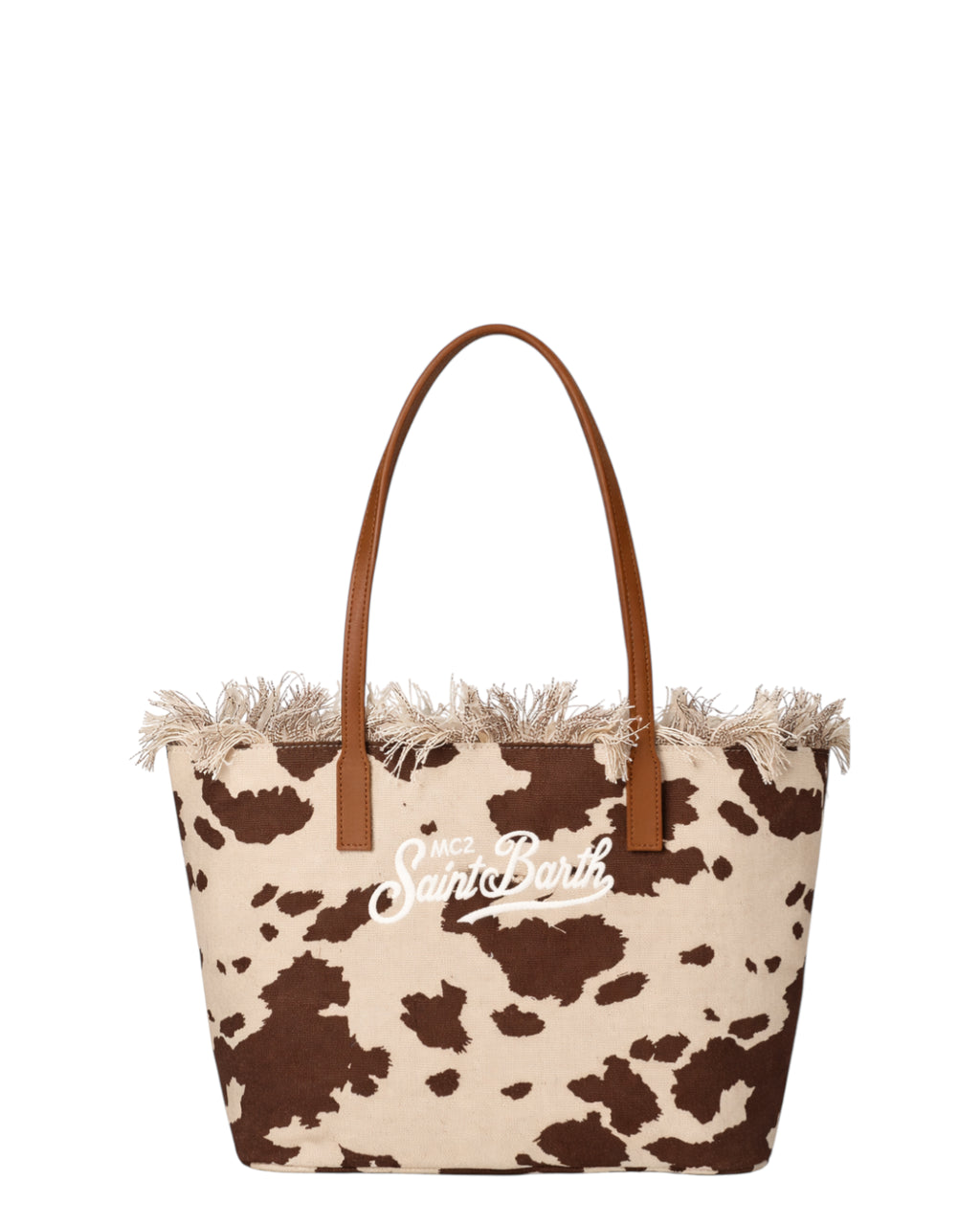 Sac City Medium MC2 Saint Barth en toile léopard