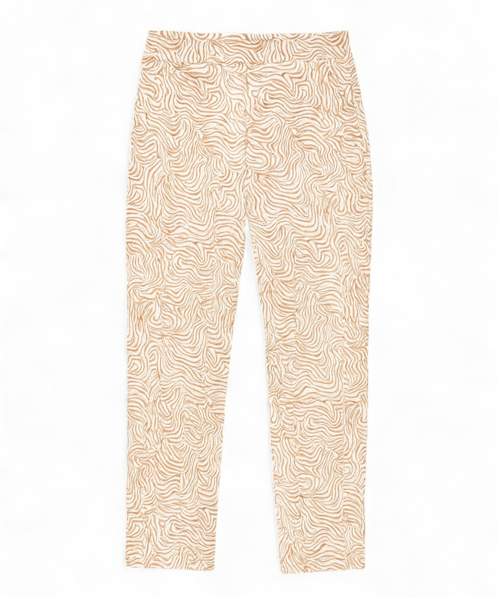 Pantalon en coton avec imprimé fantaisie